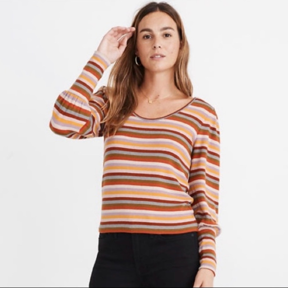 Madewell Multicolor Striped Long Sleeve Tee